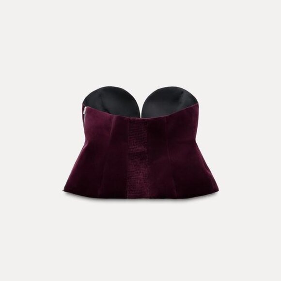 ZARA VELVET CORSET - Picture 4 of 8